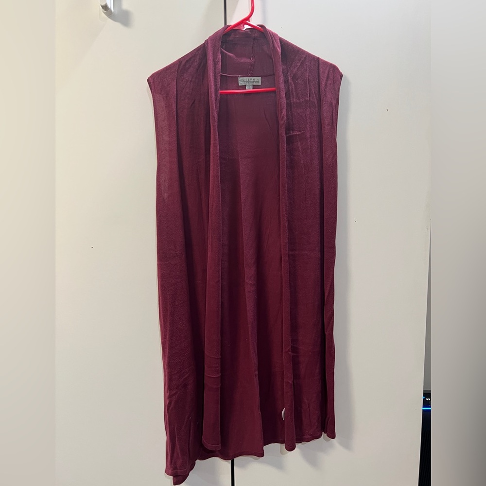 Burgundy kimono cover up